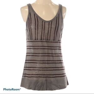 NWT T by ALEXANDER WANG rayon linen grey tank top
